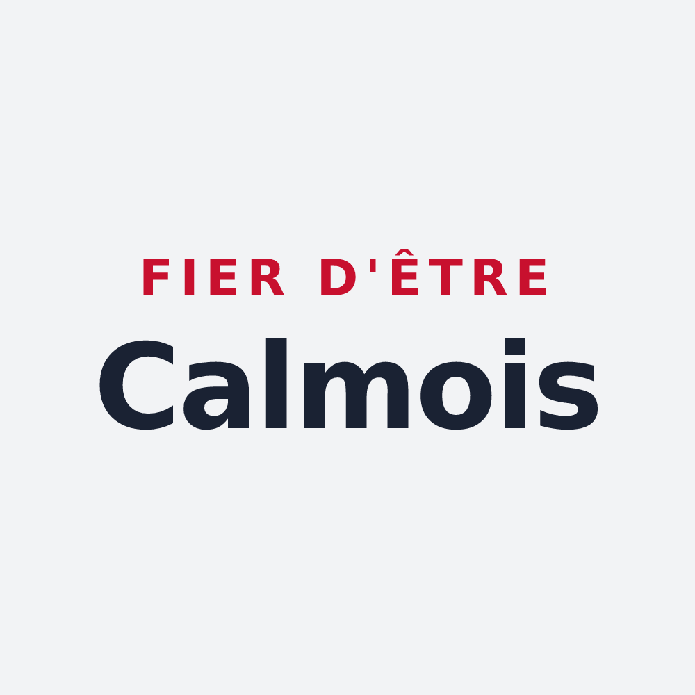 Poster « Fier d'être Calmois » — design pour Chaume-lès-Baigneux