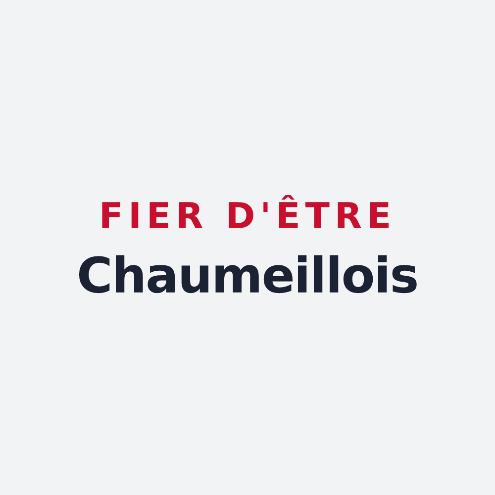 Poster « Fier d'être Chaumeillois » — design pour Chaumeil
