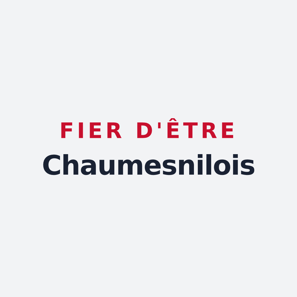 Poster « Fier d'être Chaumesnilois » — design pour Chaumesnil