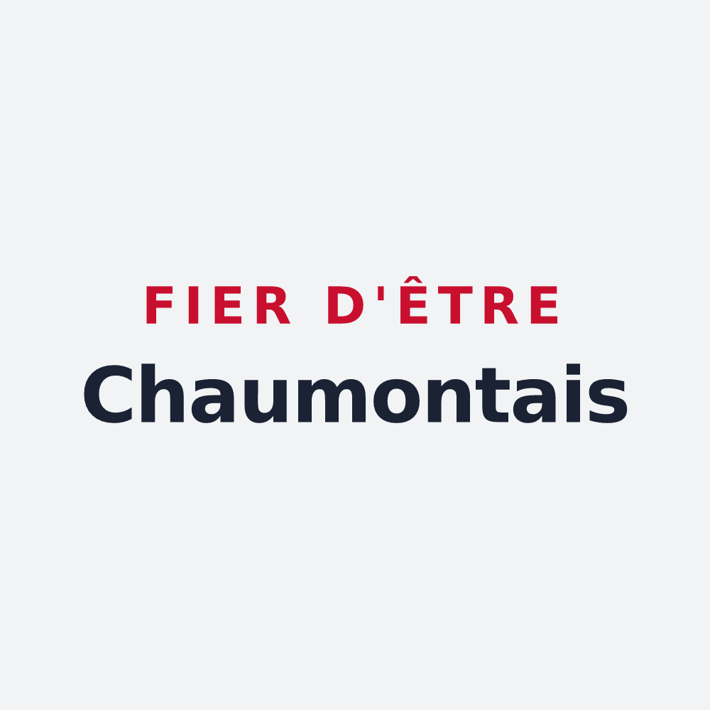 Poster « Fier d'être Chaumontais » — design pour Chaumont