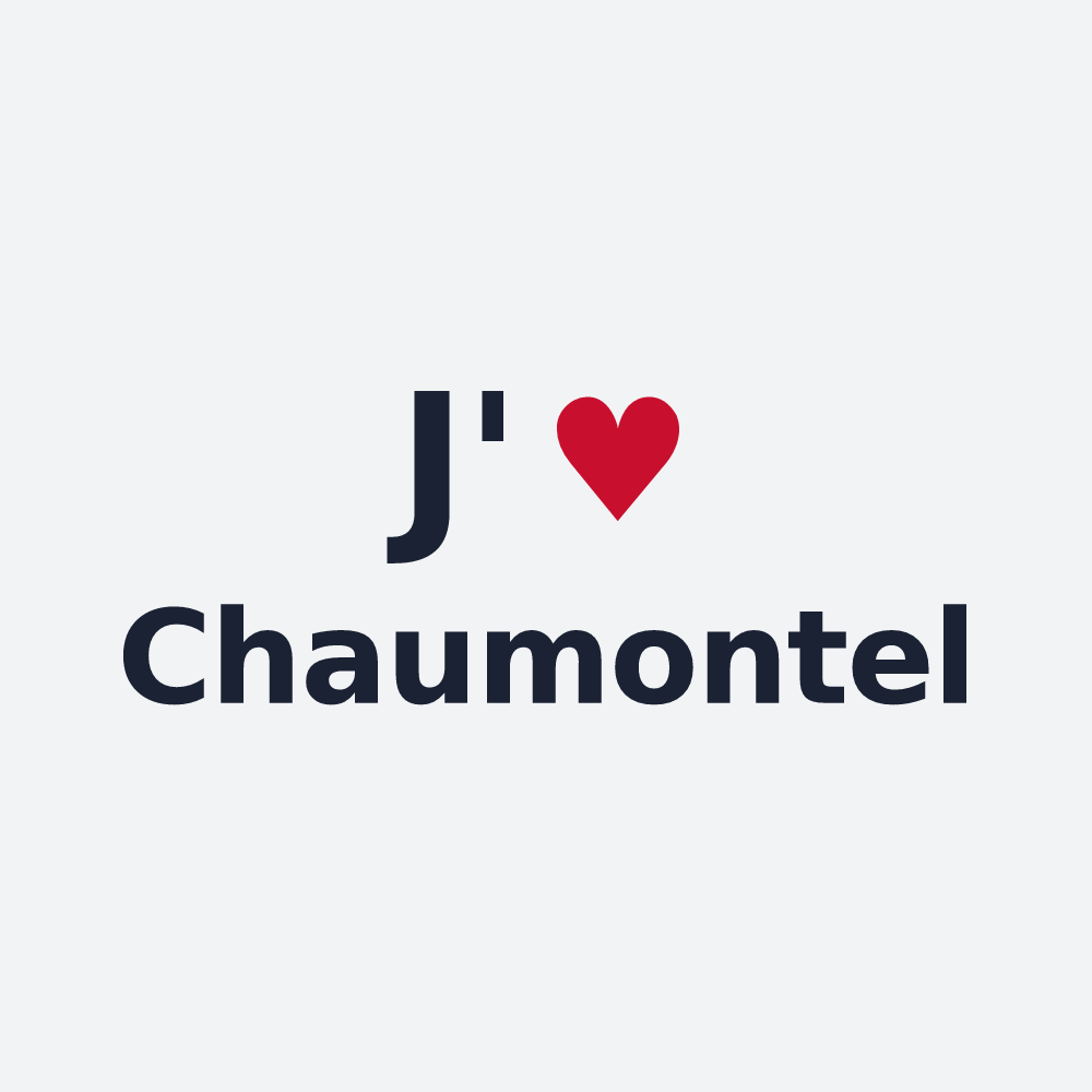 Poster personnalisé Chaumontel — design J'aime Chaumontel