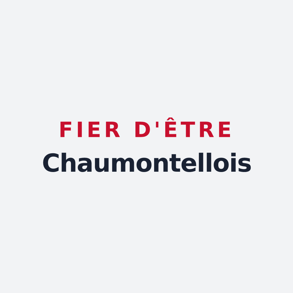 Poster « Fier d'être Chaumontellois » — design pour Chaumontel
