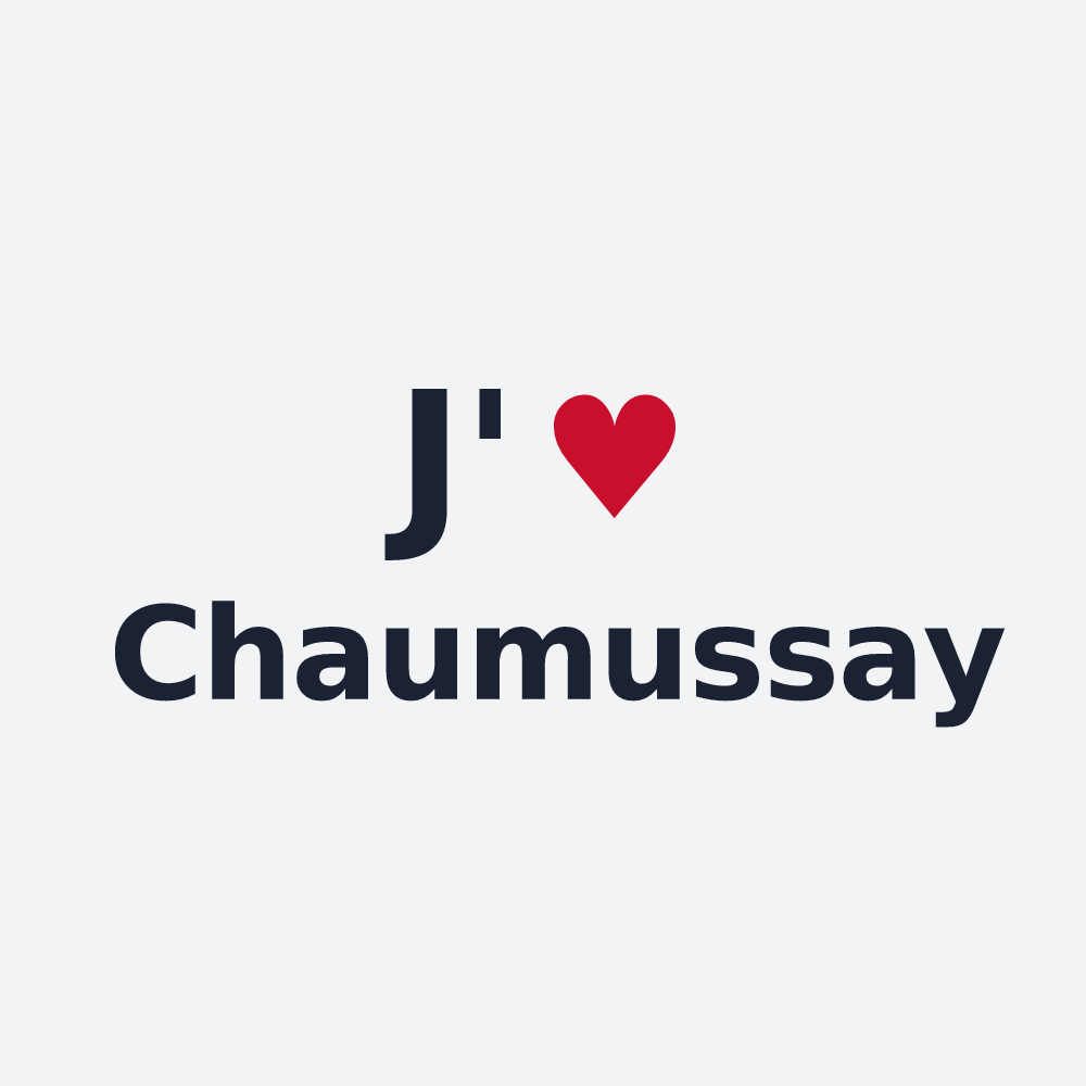 Poster personnalisé Chaumussay — design J'aime Chaumussay