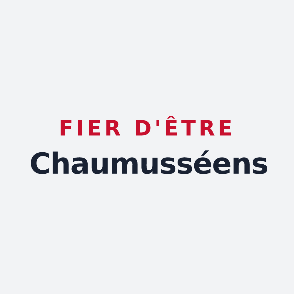 Poster « Fier d'être Chaumusséens » — design pour Chaumussay