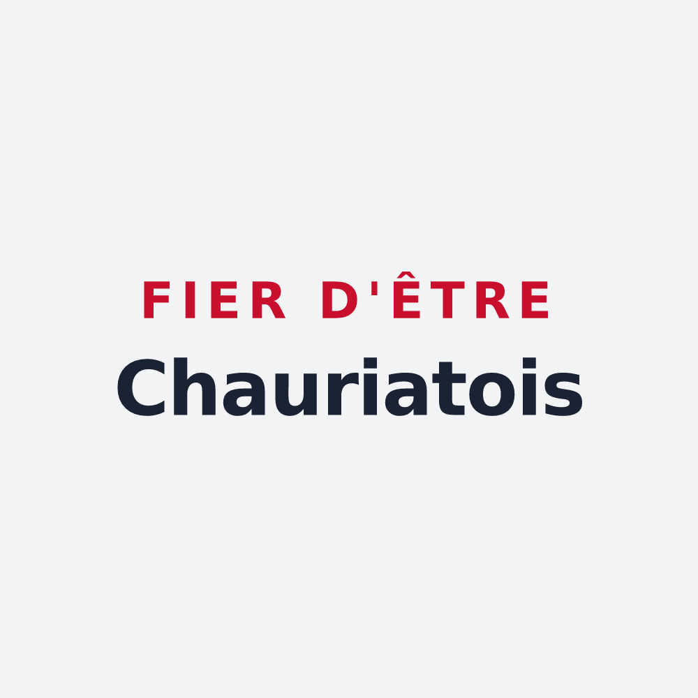 Poster « Fier d'être Chauriatois » — design pour Chauriat