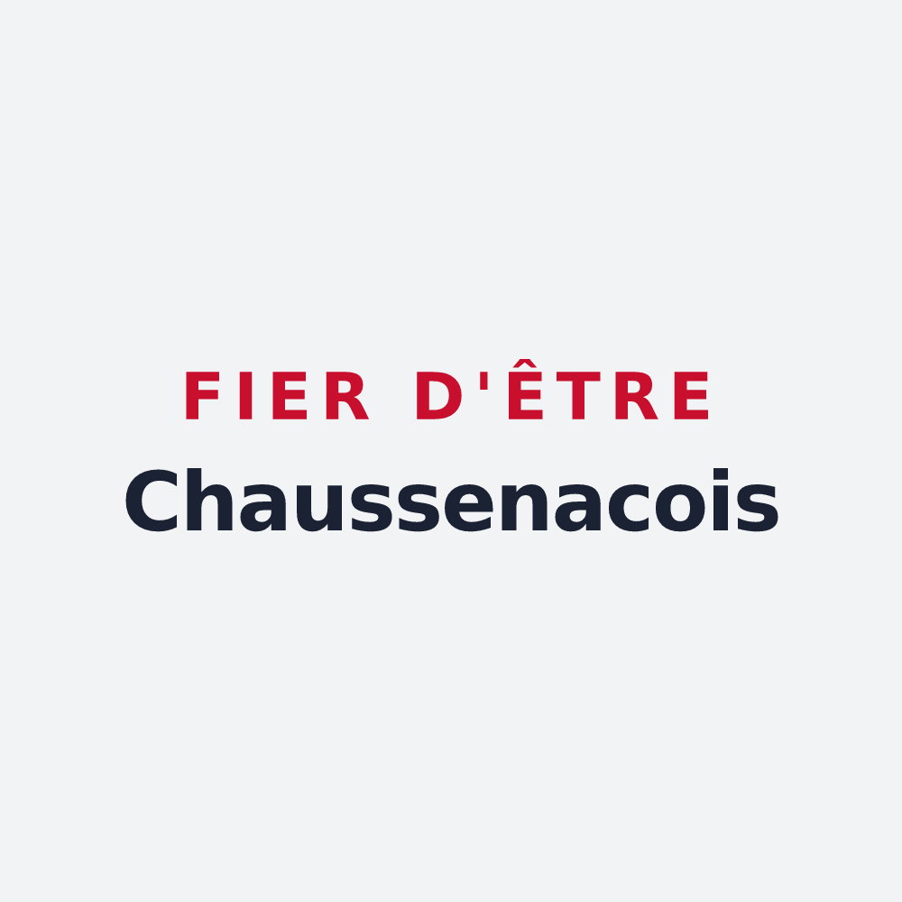 Poster « Fier d'être Chaussenacois » — design pour Chaussenac