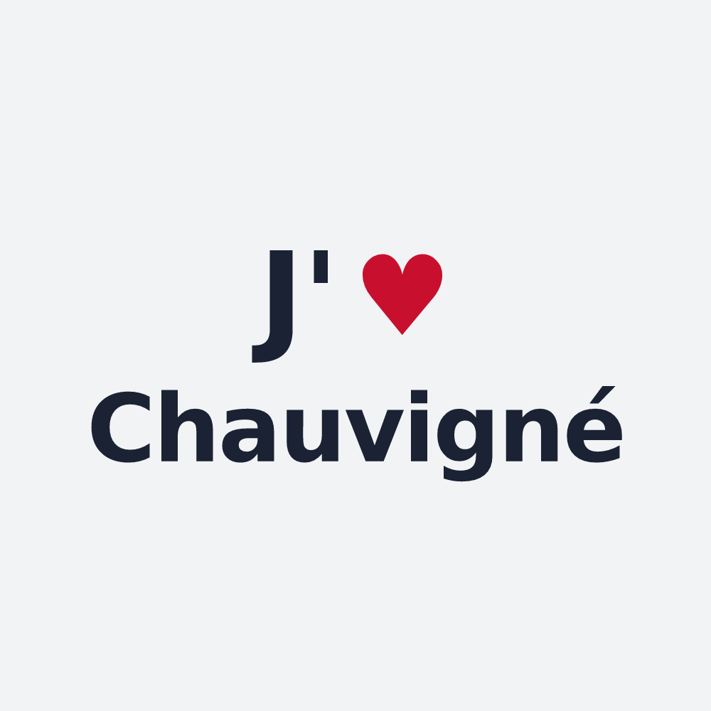 Poster personnalisé Chauvigné — design J'aime Chauvigné