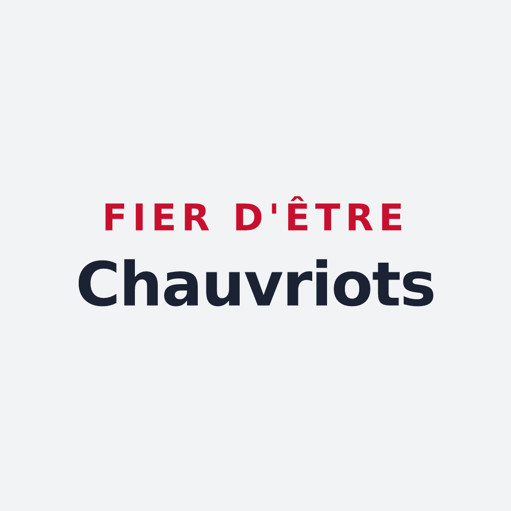 Poster « Fier d'être Chauvriots » — design pour Chauvry