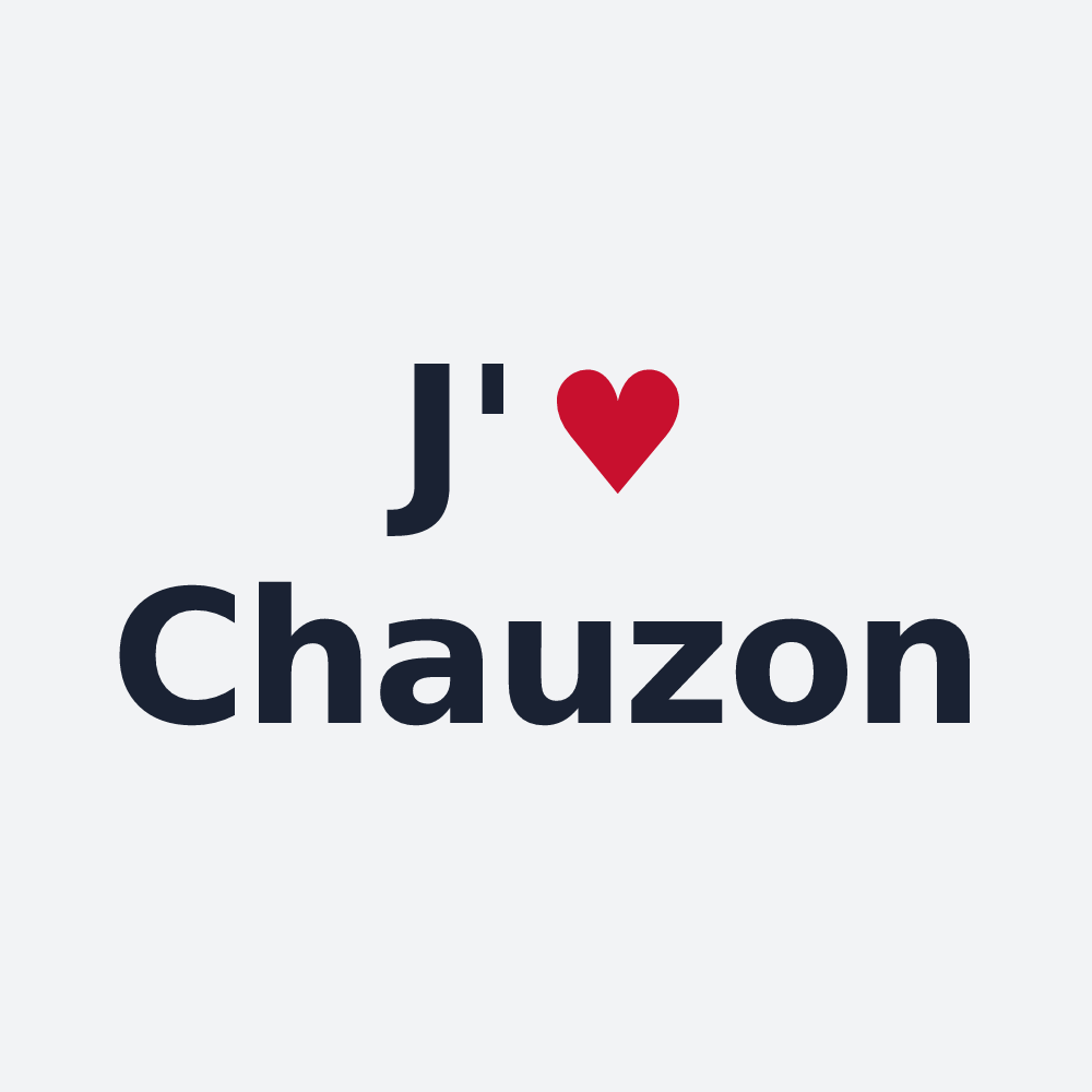 Poster personnalisé Chauzon — design J'aime Chauzon