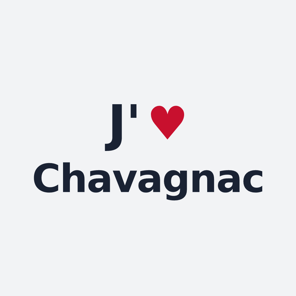 Poster personnalisé Chavagnac — design J'aime Chavagnac
