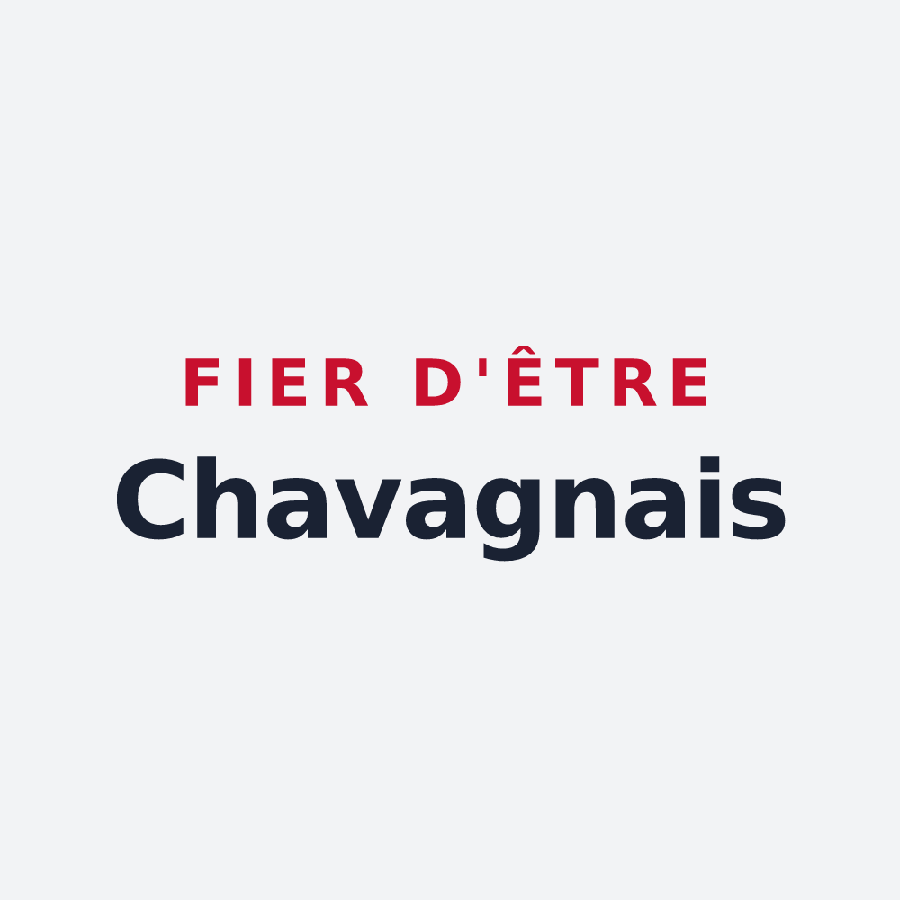 Poster « Fier d'être Chavagnais » — design pour Chavagnes-les-Redoux