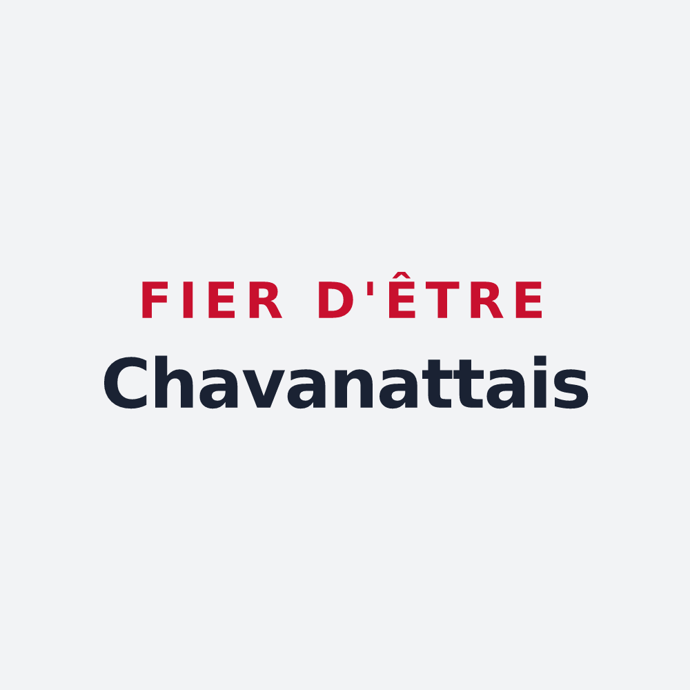 Poster « Fier d'être Chavanattais » — design pour Chavanatte