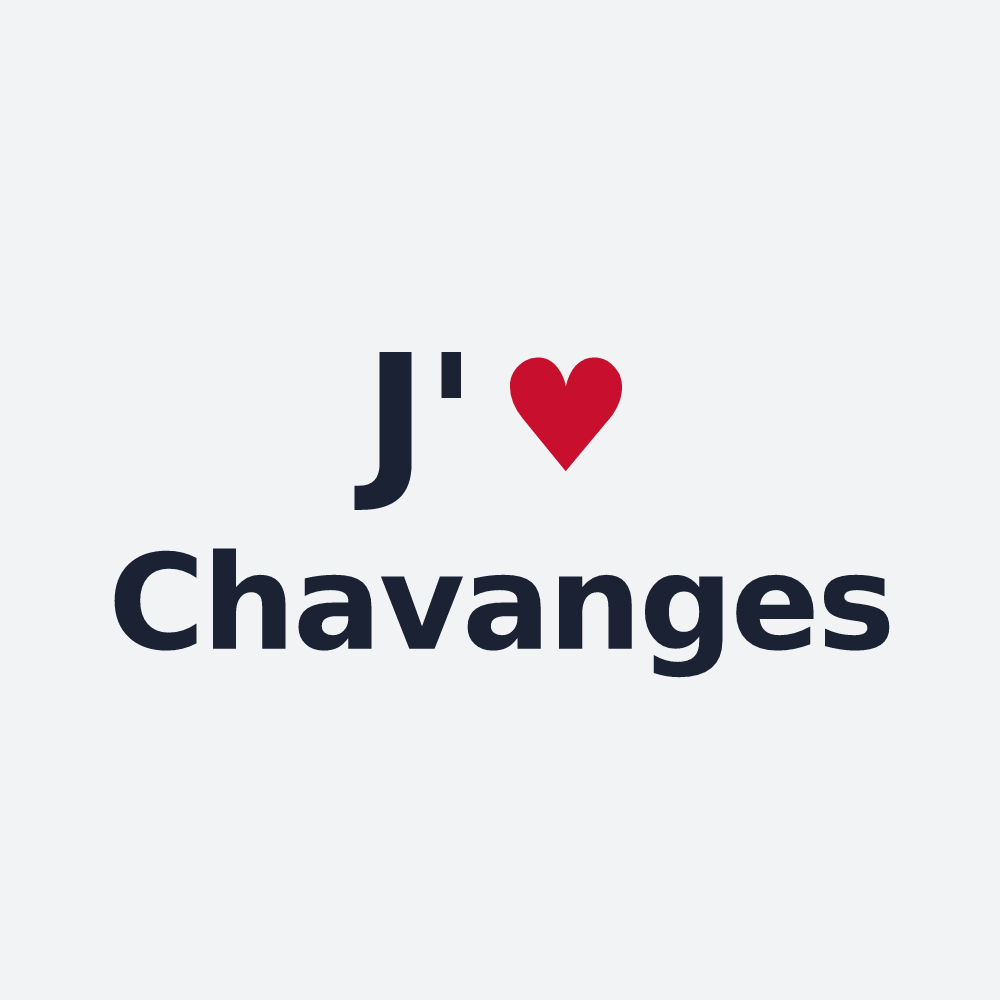 Poster personnalisé Chavanges — design J'aime Chavanges