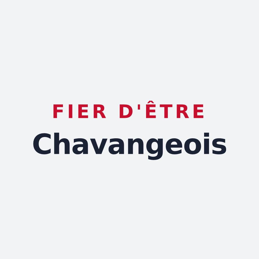 Poster « Fier d'être Chavangeois » — design pour Chavanges