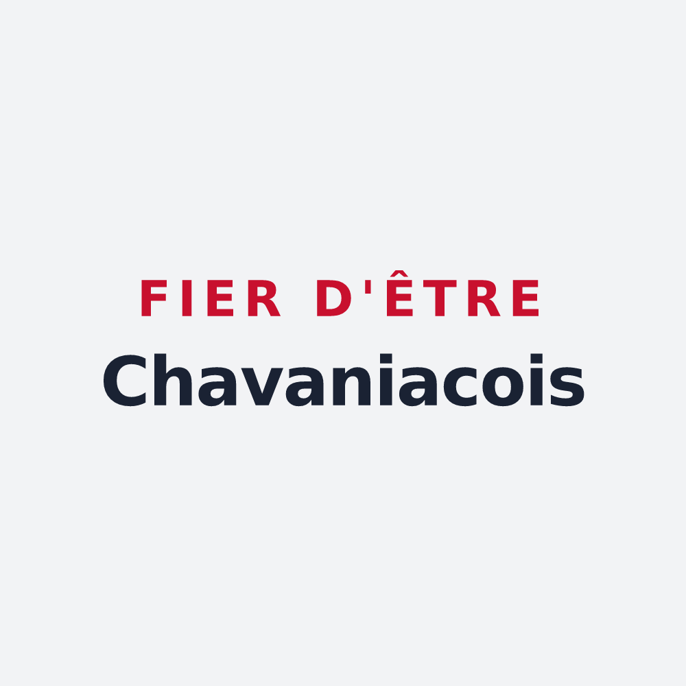 Poster « Fier d'être Chavaniacois » — design pour Chavaniac-Lafayette