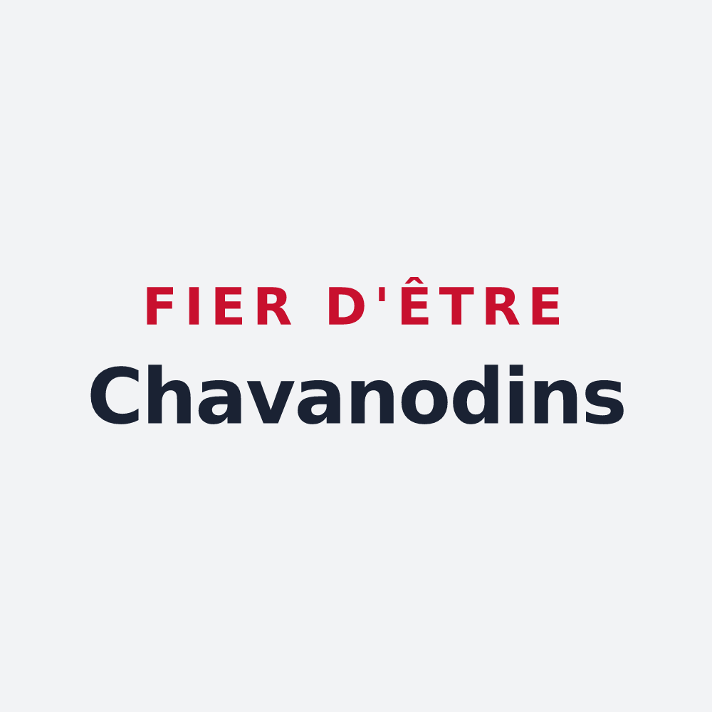 Poster « Fier d'être Chavanodins » — design pour Chavanod