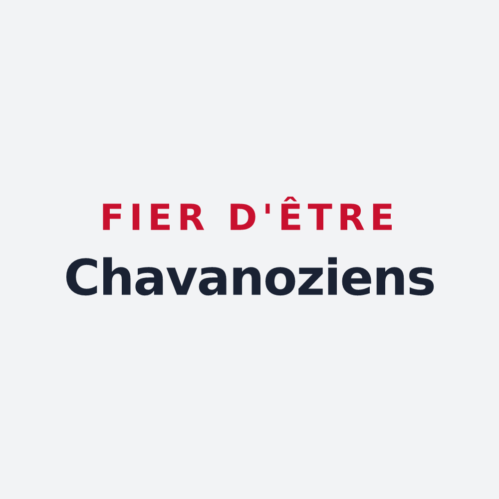 Poster « Fier d'être Chavanoziens » — design pour Chavanoz