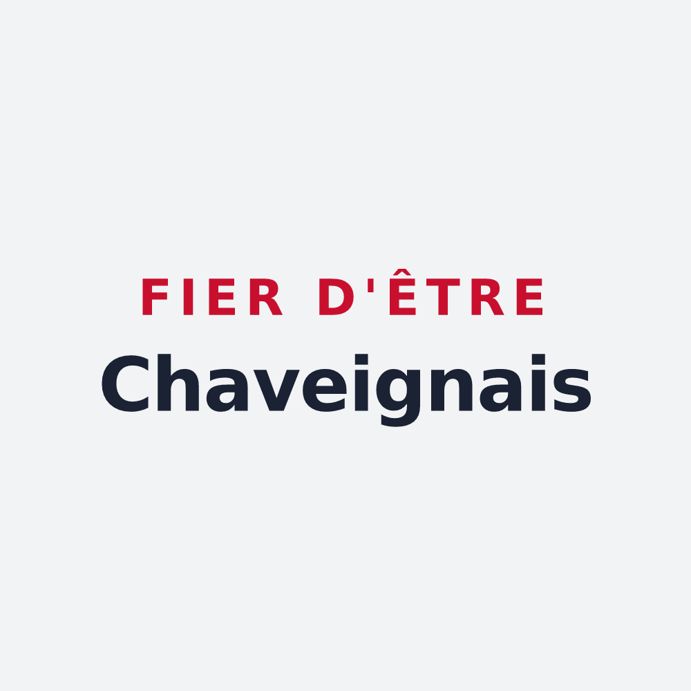 Poster « Fier d'être Chaveignais » — design pour Chaveignes