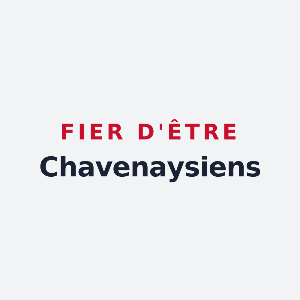 Poster « Fier d'être Chavenaysiens » — design pour Chavenay