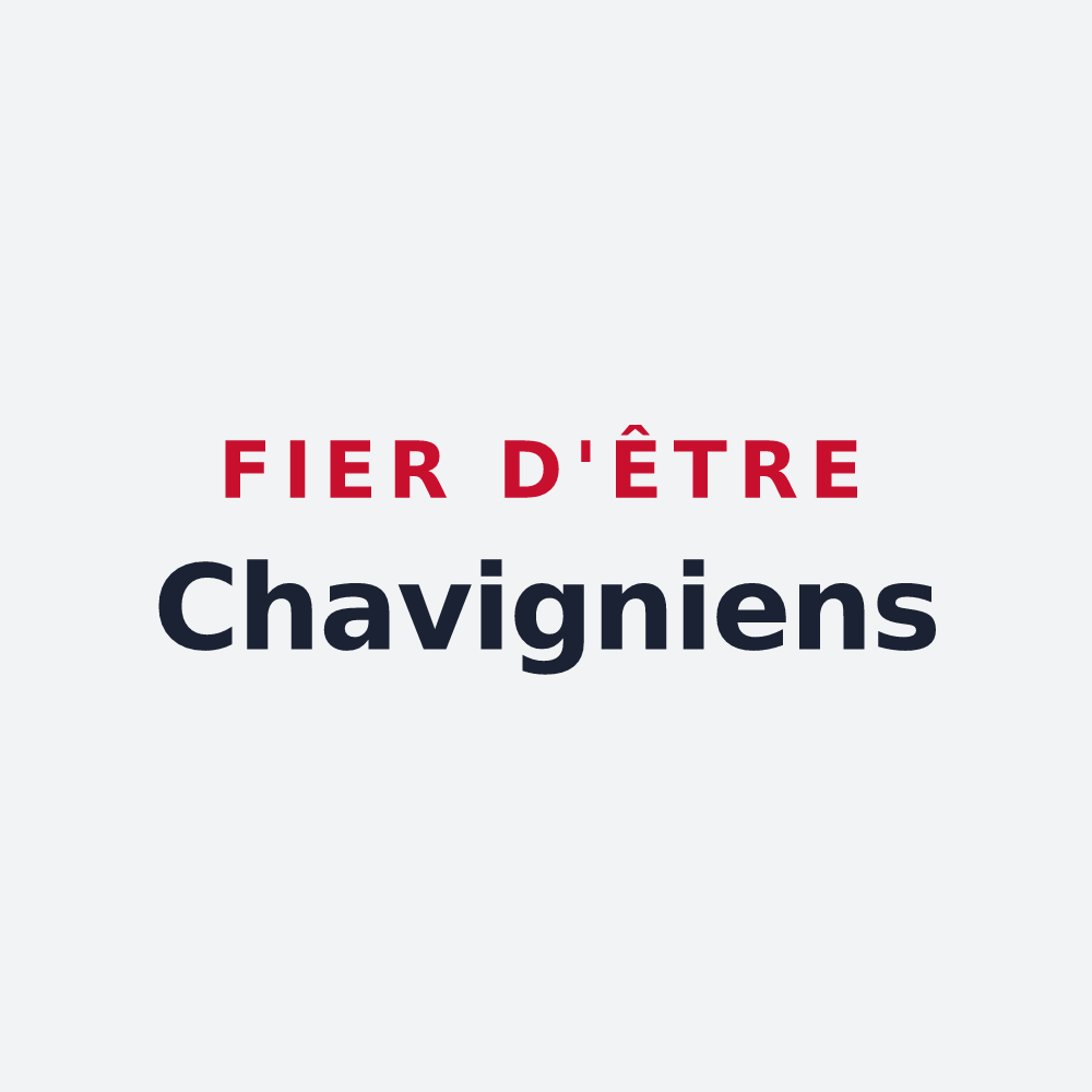 Poster « Fier d'être Chavigniens » — design pour Chavigny