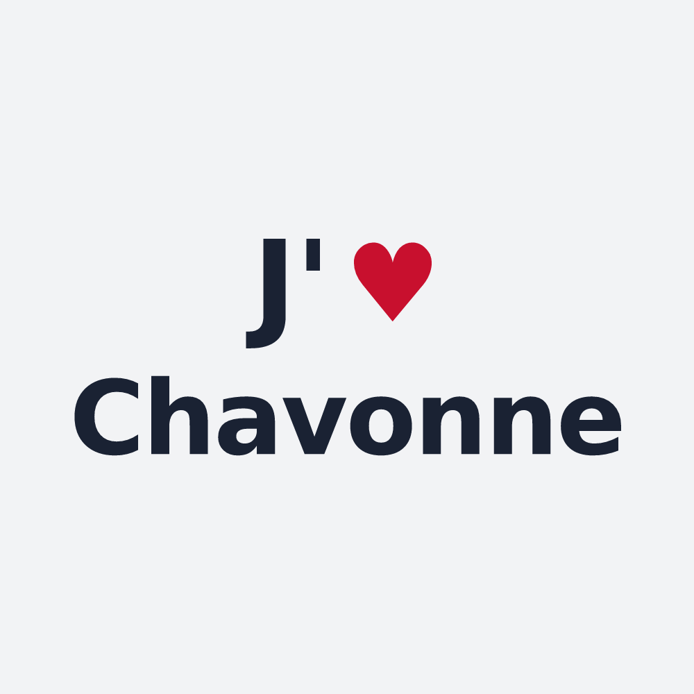 Poster personnalisé Chavonne — design J'aime Chavonne