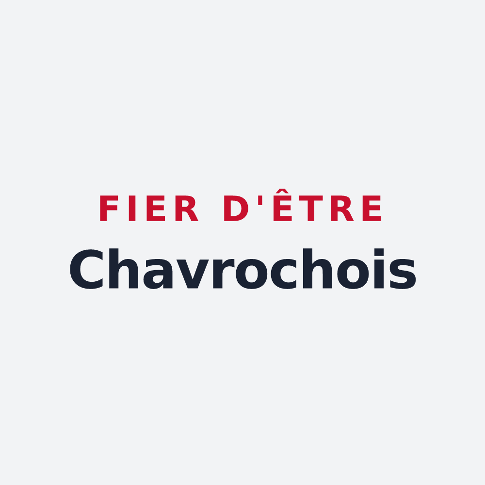 Poster « Fier d'être Chavrochois » — design pour Chavroches