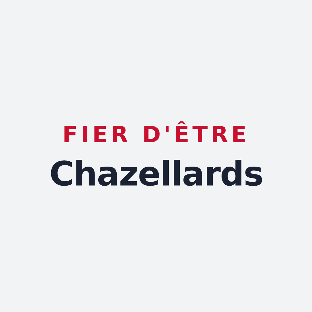 Poster « Fier d'être Chazellards » — design pour Chazelles-sur-Lavieu