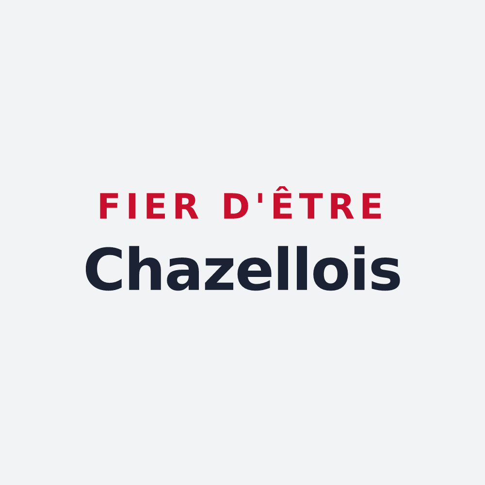 Poster « Fier d'être Chazellois » — design pour Chazelles-sur-Lyon