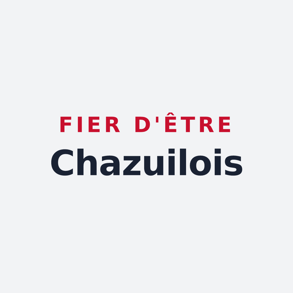 Poster « Fier d'être Chazuilois » — design pour Chazeuil