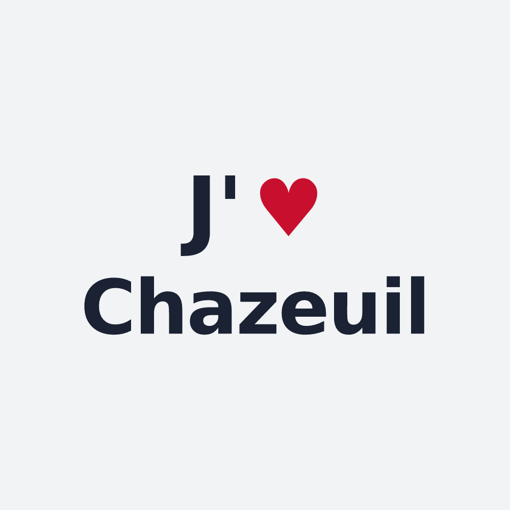Poster personnalisé Chazeuil — design J'aime Chazeuil