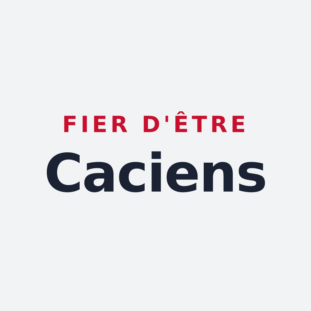 Poster « Fier d'être Caciens » — design pour Chécy