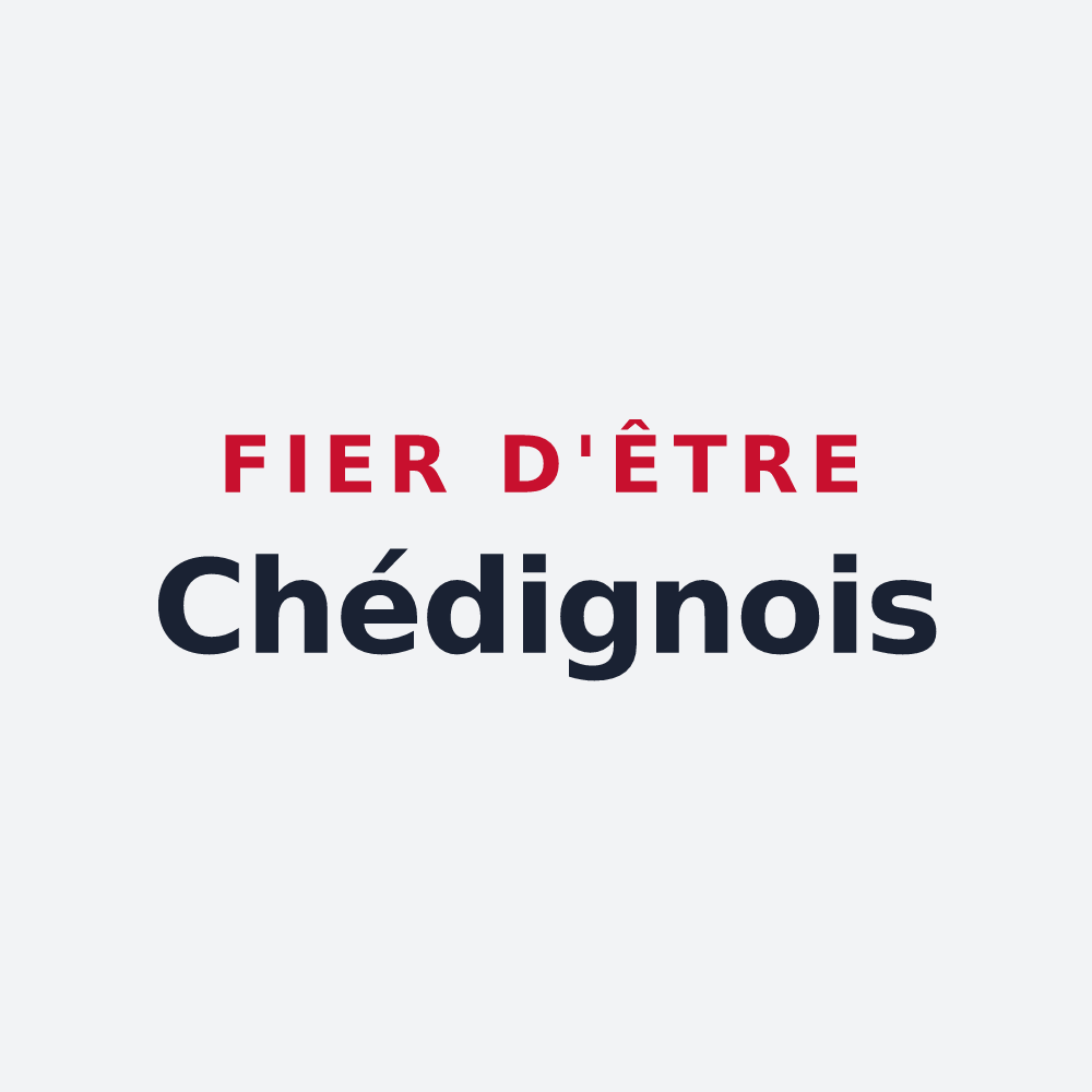 Poster « Fier d'être Chédignois » — design pour Chédigny