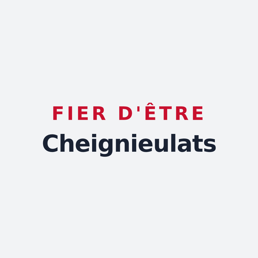 Poster « Fier d'être Cheignieulats » — design pour Cheignieu-la-Balme