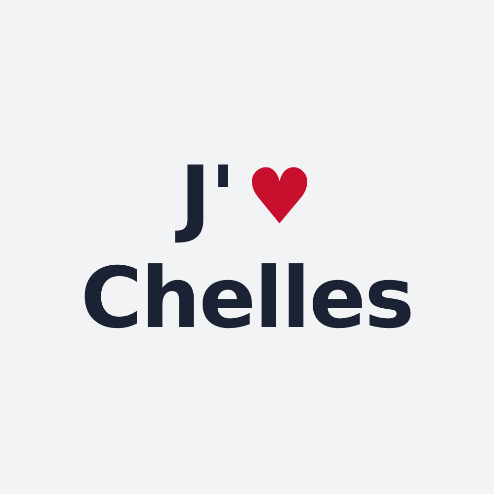 Poster personnalisé Chelles — design J'aime Chelles