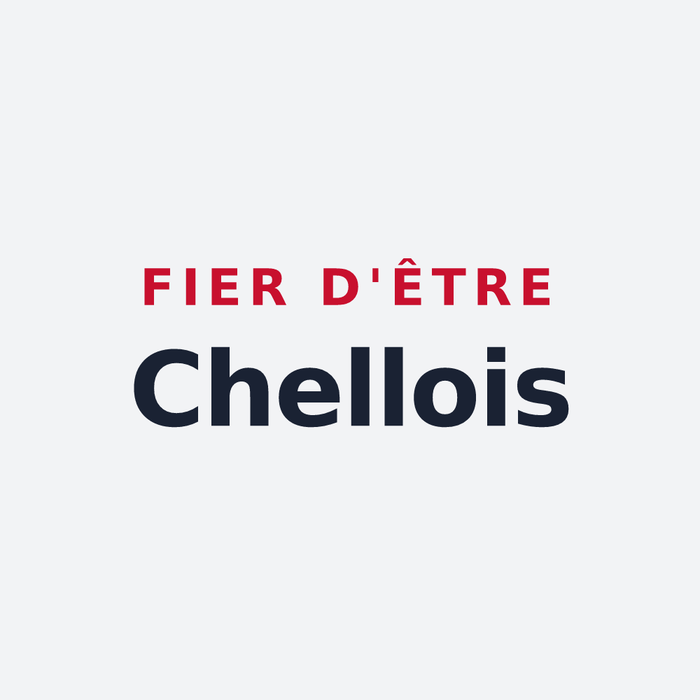 Poster « Fier d'être Chellois » — design pour Chelles