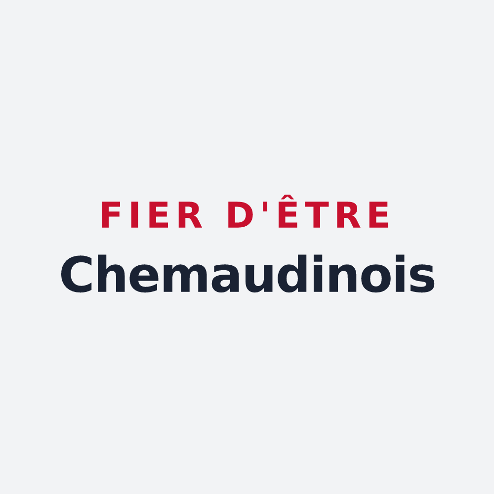 Poster « Fier d'être Chemaudinois » — design pour Chemaudin et Vaux