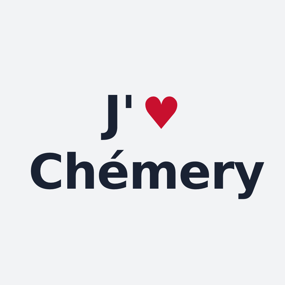 Poster personnalisé Chémery — design J'aime Chémery