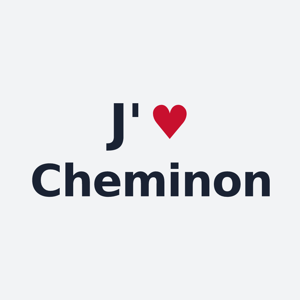 Poster personnalisé Cheminon — design J'aime Cheminon