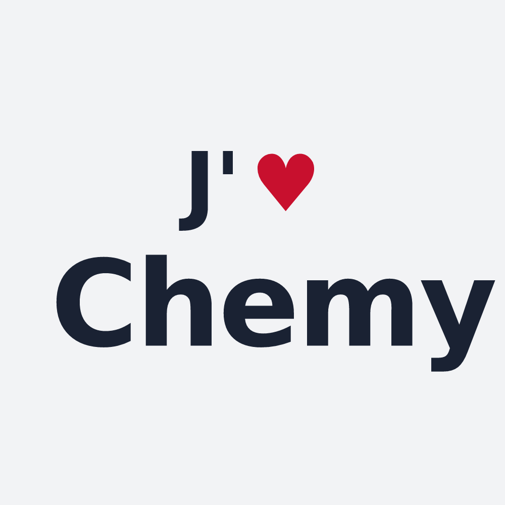 Poster personnalisé Chemy — design J'aime Chemy