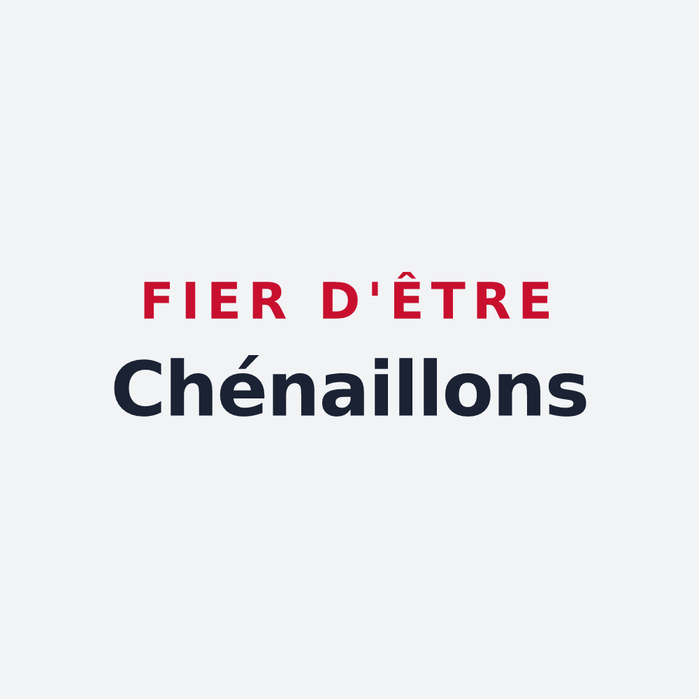 Poster « Fier d'être Chénaillons » — design pour Chénas