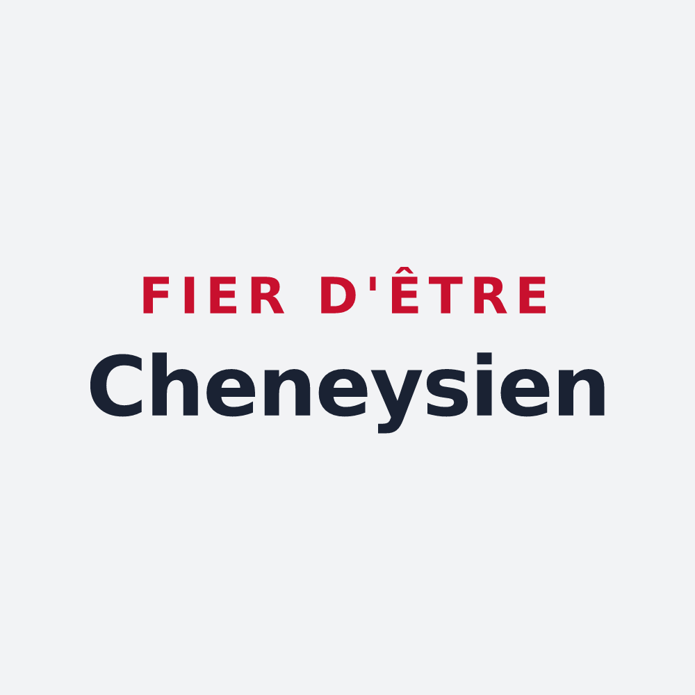 Poster « Fier d'être Cheneysien » — design pour Chenay