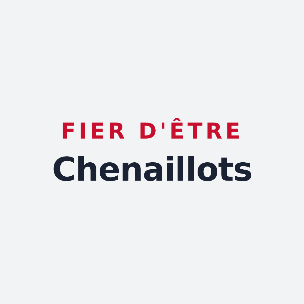 Poster « Fier d'être Chenaillots » — design pour Chenay-le-Châtel