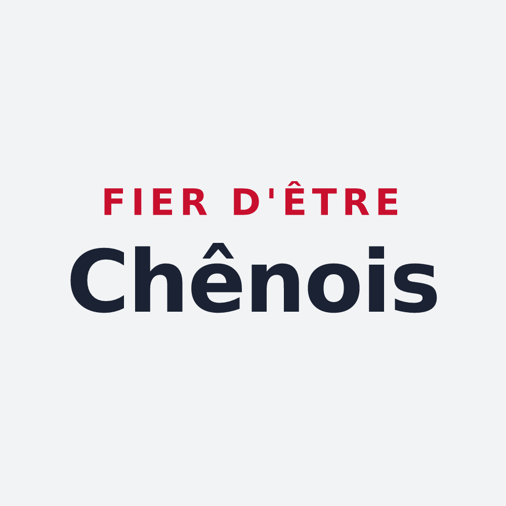 Poster « Fier d'être Chênois » — design pour Chêne-en-Semine