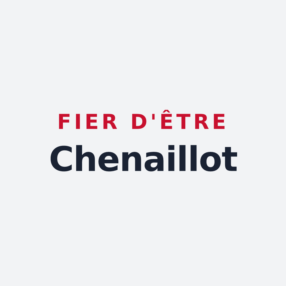 Poster « Fier d'être Chenaillot » — design pour Chenebier