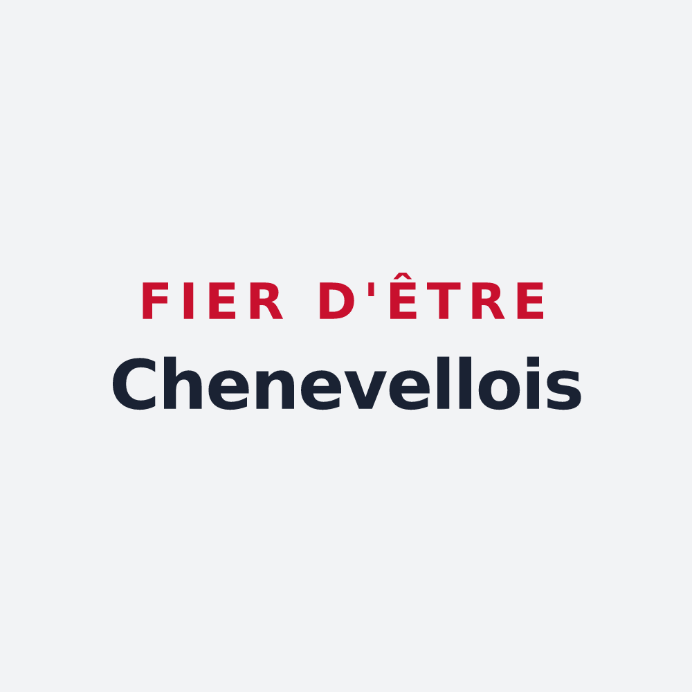Poster « Fier d'être Chenevellois » — design pour Chenevelles