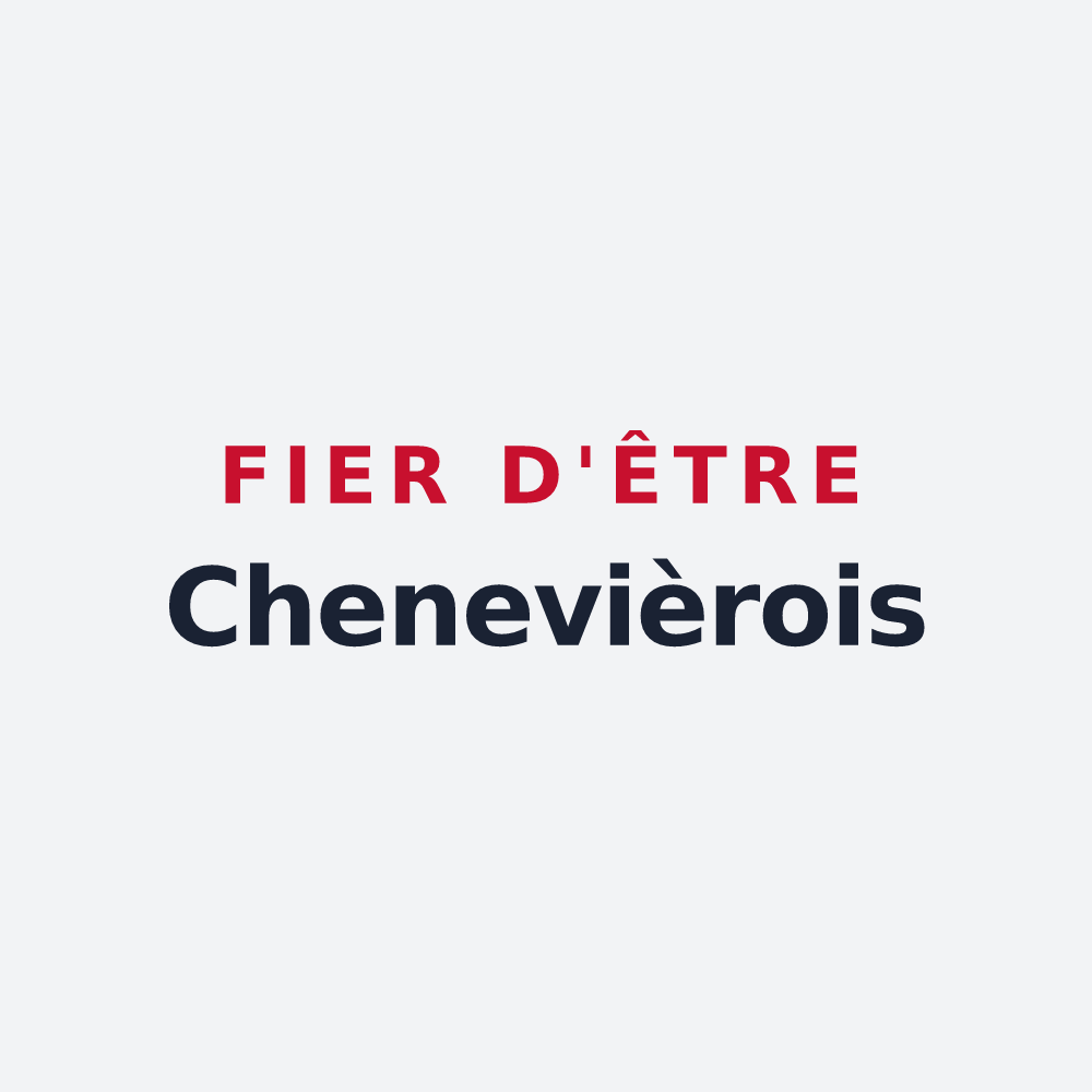 Poster « Fier d'être Chenevièrois » — design pour Chenevières