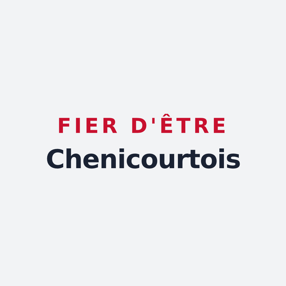 Poster « Fier d'être Chenicourtois » — design pour Chenicourt