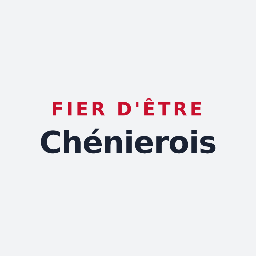 Poster « Fier d'être Chénierois » — design pour Chéniers