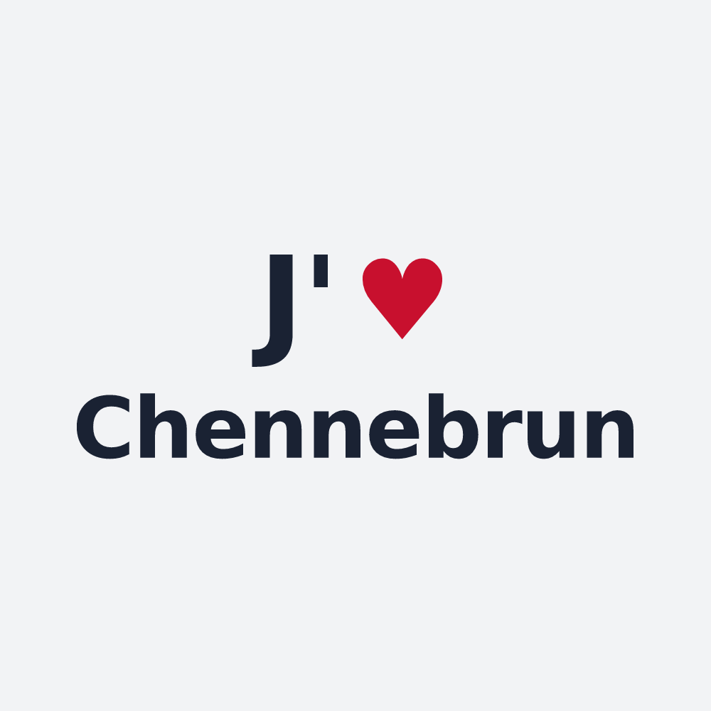 Poster personnalisé Chennebrun — design J'aime Chennebrun