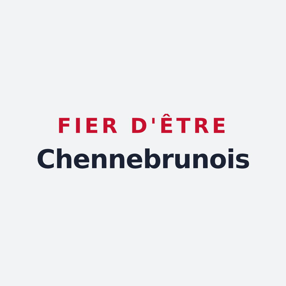 Poster « Fier d'être Chennebrunois » — design pour Chennebrun